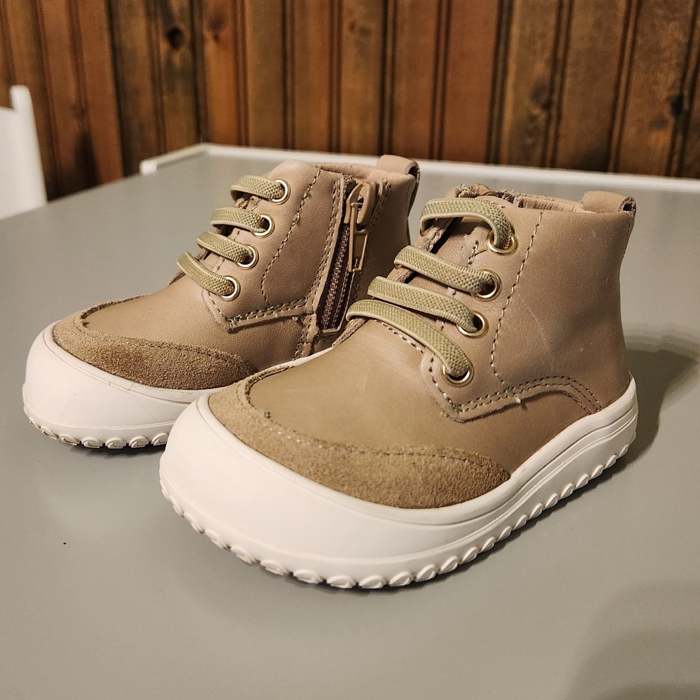 Little Love Bug Beige High Top